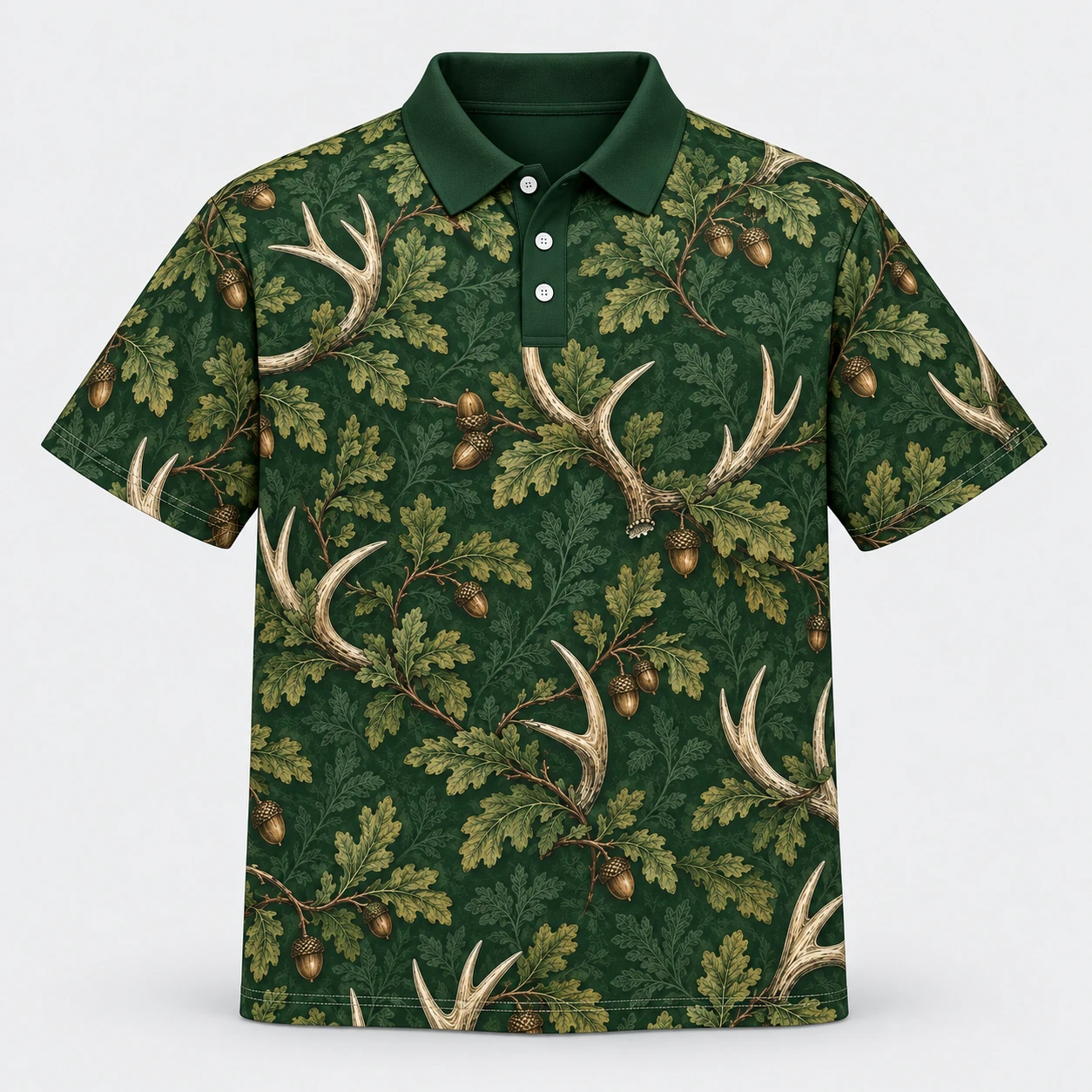 antler-rosette-ornament-polo-shirt-first