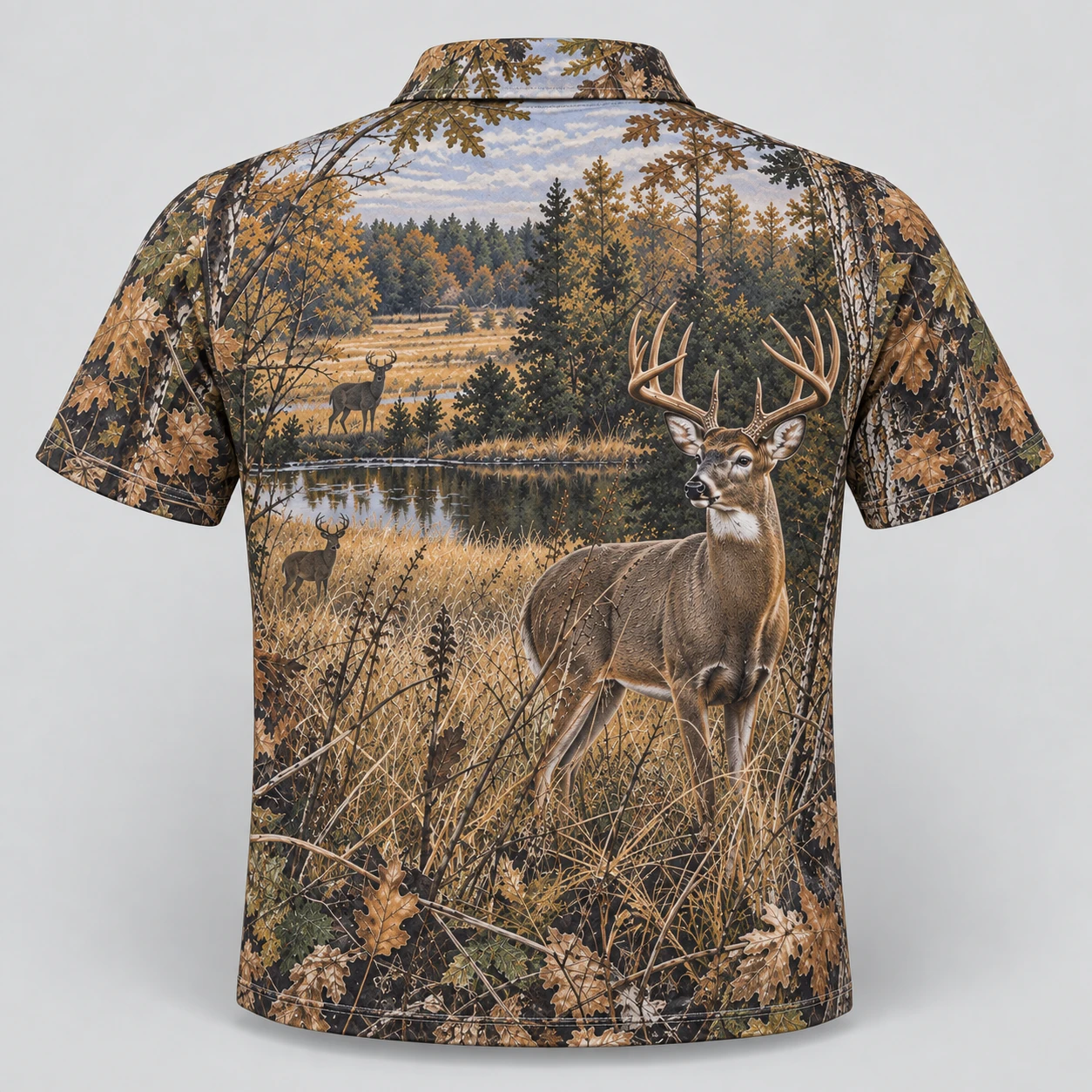 deer-retriever-field-polo-shirt-back