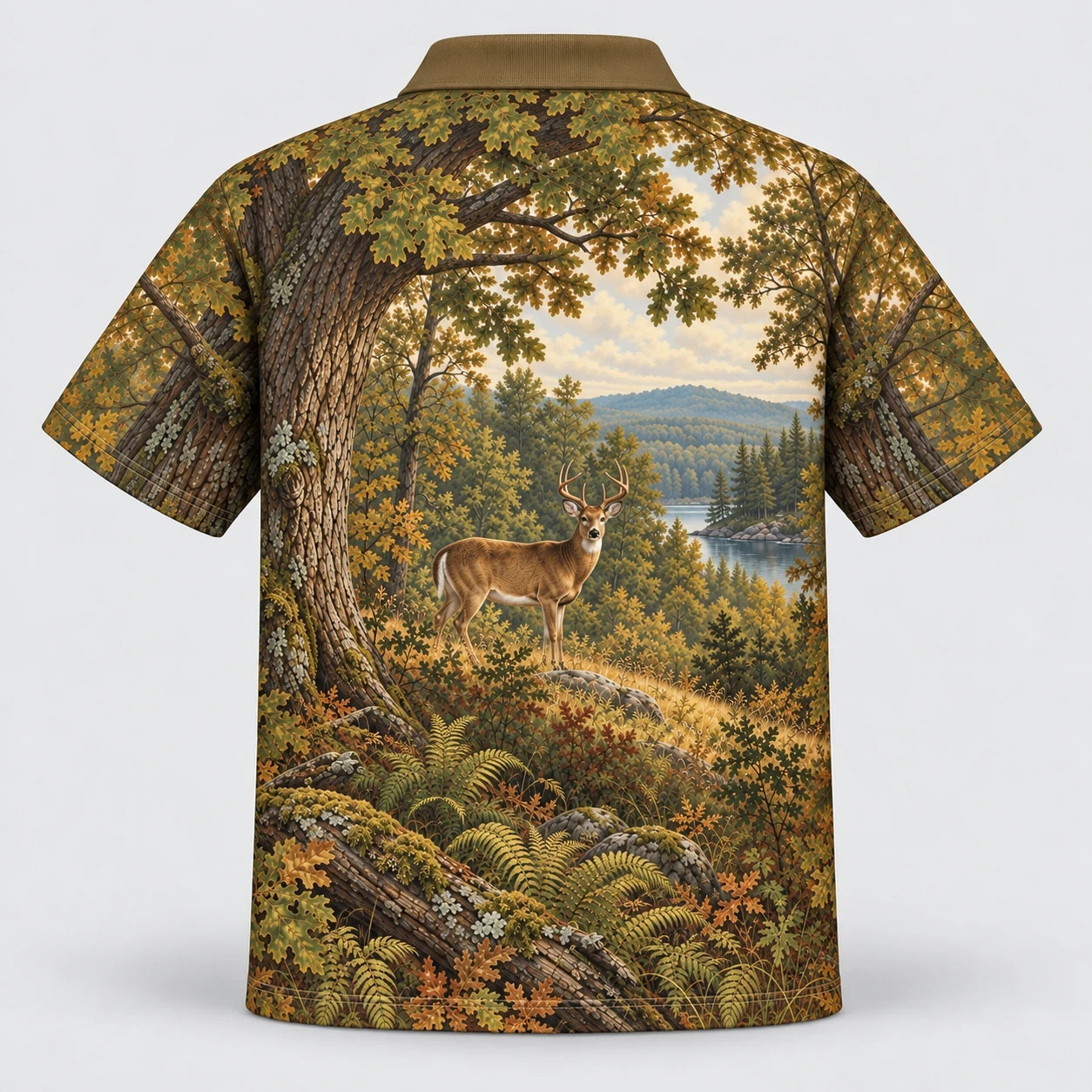 oak-tableau-deer-polo-shirt-back